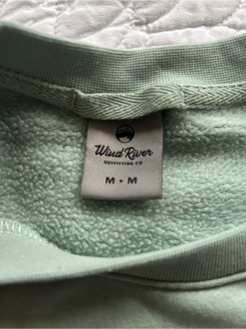 Wind River Crewneck Sweatshirt Landscape Graphic Sage Green Size M - Picture 4 of 14